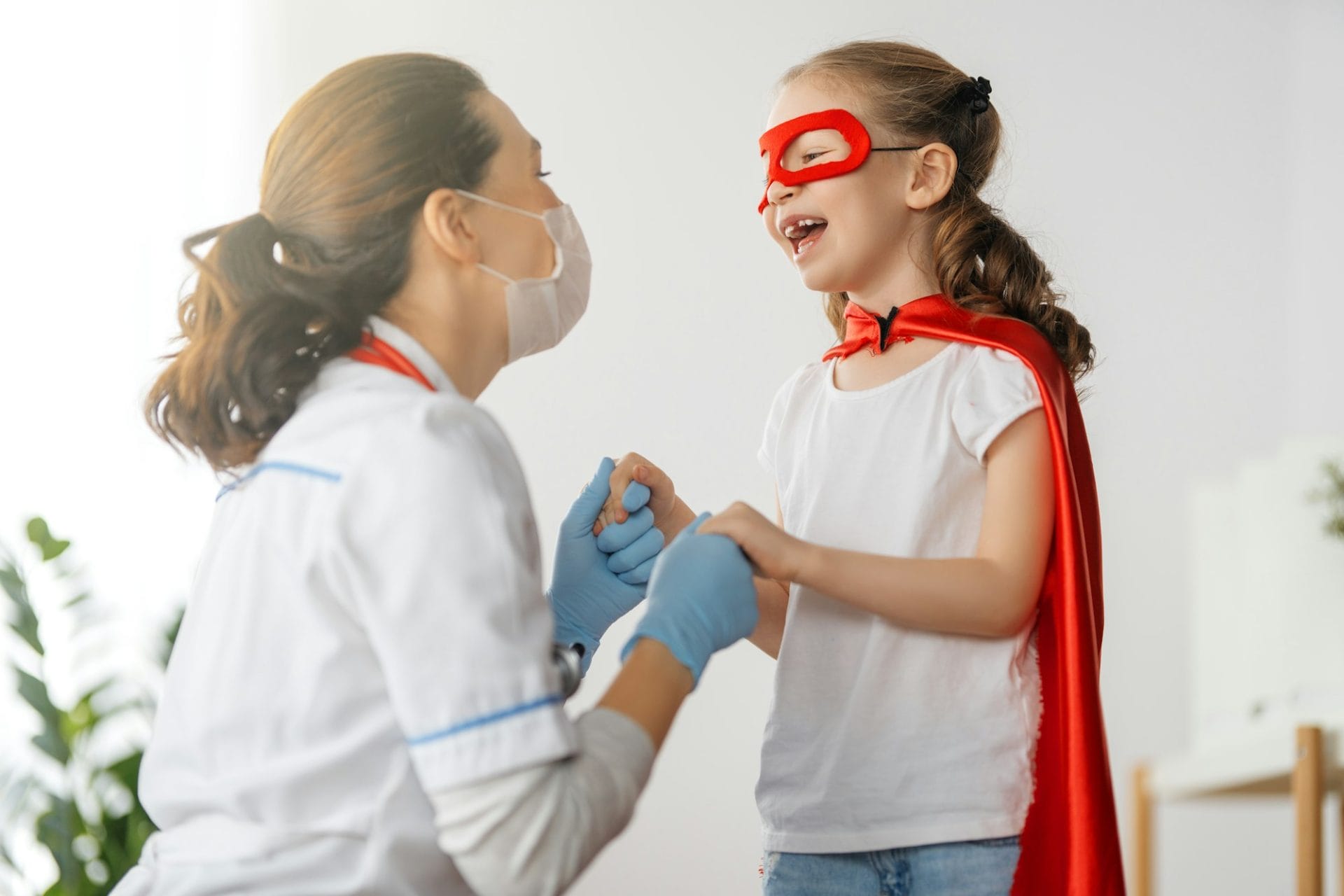 Doctor and child at hospital